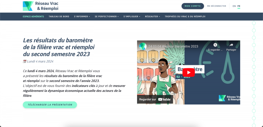 Page dédiée aux webinars